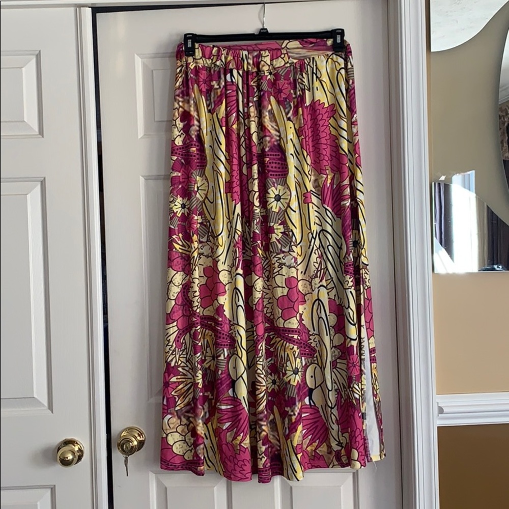 Plus Size Ghana African Print Kaaba Maxi Skirt